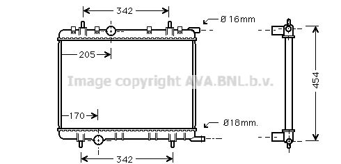 AVA QUALITY COOLING Radiators, Motora dzesēšanas sistēma PE2251